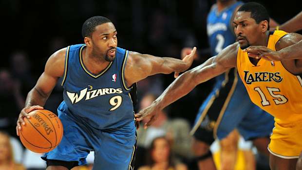 Arenas and Ron Artest
